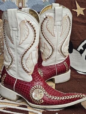 El General Mens US 6.5 / Mexico 25.5 Cowboy Boots Botas Tribaleras Chuntaras